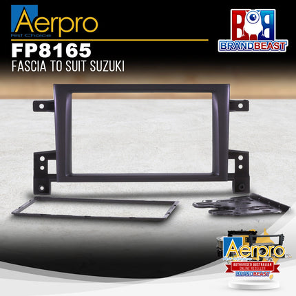 Aerpro FP8165 Double DIN Black Facia Kit Suit Suzuki Grand Vitara 2005 - 2013