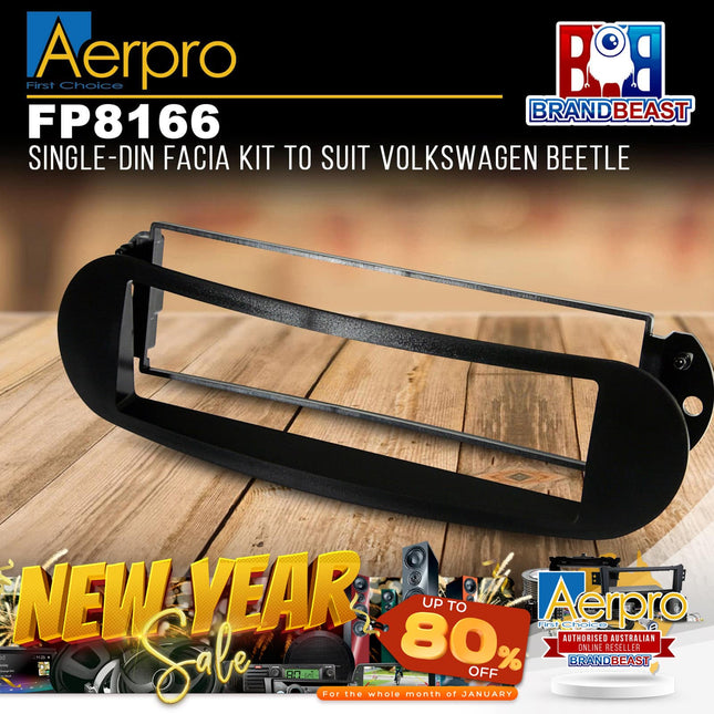 Aerpro FP8166 Single-DIN Facia Kit to Suit Volkswagen Beetle