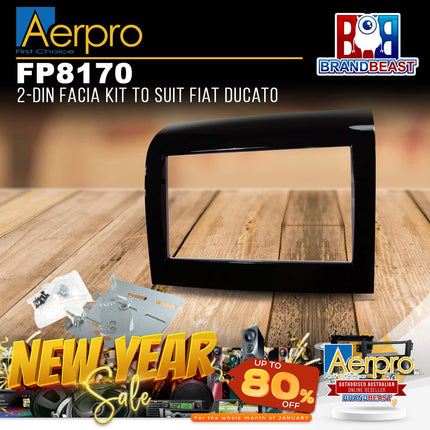 Aerpro FP8170 2-DIN Facia Kit Suit Fiat Ducato 2015-On Gloss Black