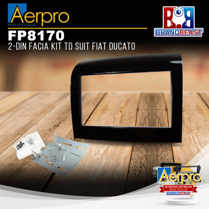 Aerpro FP8170 2-DIN Facia Kit Suit Fiat Ducato 2015-On Gloss Black