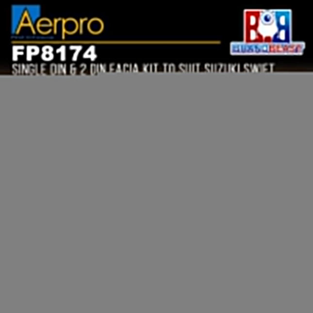 Aerpro FP8174 Single DIN & 2 DIN Facia Kit Suit Suzuki Swift 2005-10 Black