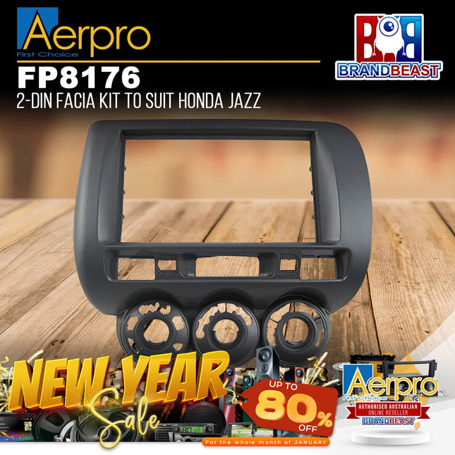 Aerpro FP8176 2-DIN Facia Kit Suit Honda Jazz/Fit 2002-2008 GD