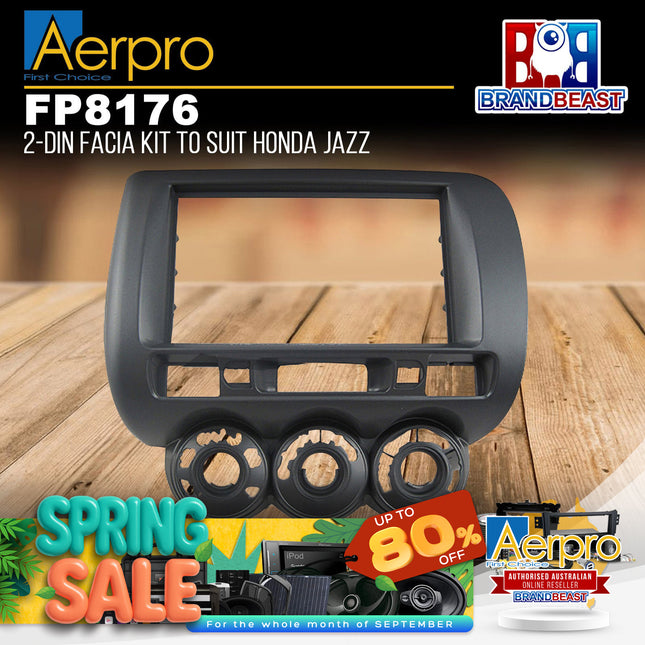 Aerpro FP8176 2-DIN Facia Kit Suit Honda Jazz/Fit 2002-2008 GD