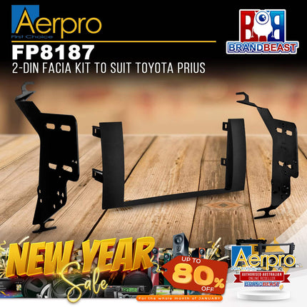 Aerpro FP8187 2-DIN Facia Kit to Suit Toyota Prius