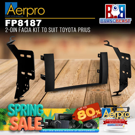 Aerpro FP8187 2-DIN Facia Kit to Suit Toyota Prius
