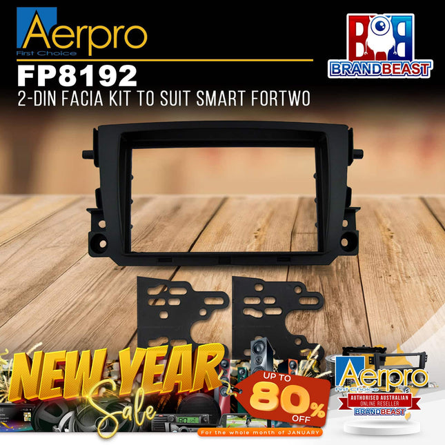 Aerpro FP8192 2-DIN Facia Kit to Suit Smart Fortwo