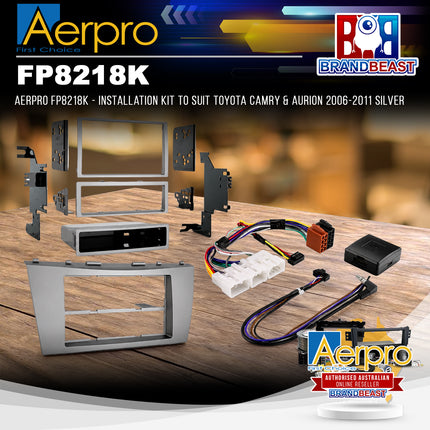 Aerpro FP8218K - Installation Kit To Suit Toyota Camry & Aurion 2006-2011 Silver
