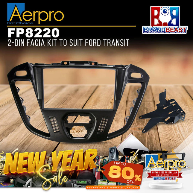 Aerpro FP8220 Double DIN Facia Kit Suit Ford Transit 2013 - 2017 (Custom)