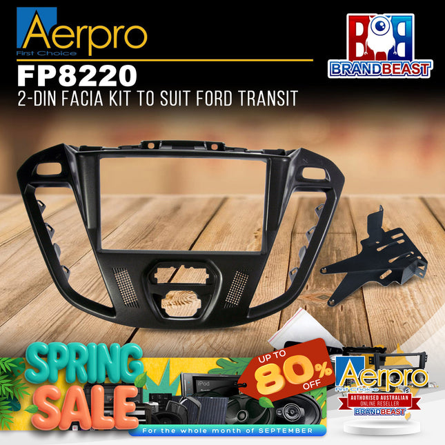 Aerpro FP8220 Double DIN Facia Kit Suit Ford Transit 2013 - 2017 (Custom)
