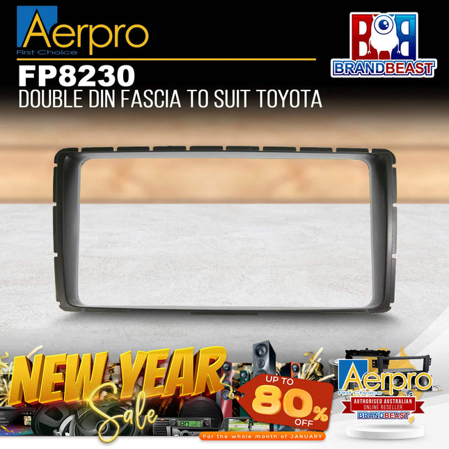 Aerpro FP8230 Double DIN Black Facia Kit Suit Toyota Hilux 2014