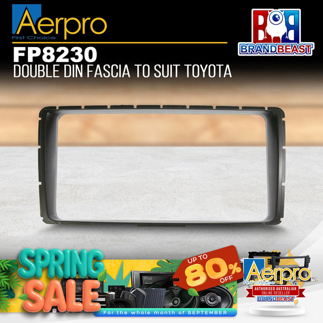 Aerpro FP8230 Double DIN Black Facia Kit Suit Toyota Hilux 2014