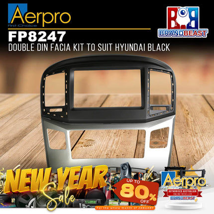 Aerpro FP8247 Double Din Facia Kit  to Suit Hyundai Black