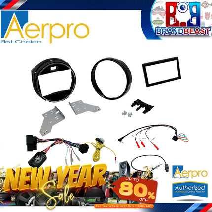 Aerpro FP8250K 2-DIN Stereo Install Kit Suit Mini F55/F56 2014-On Gloss Black