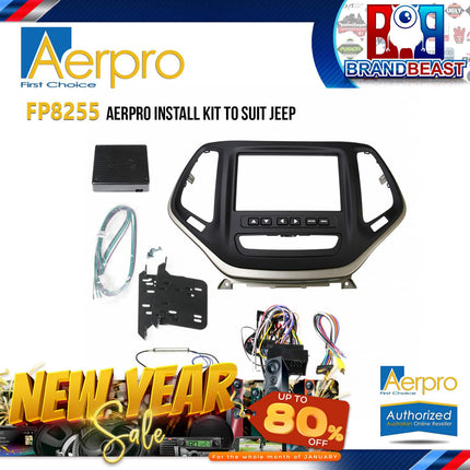 Aerpro FP8255 Double DIN Black/Bronze Install Kit Suit Jeep Cherokee 2015 - KL