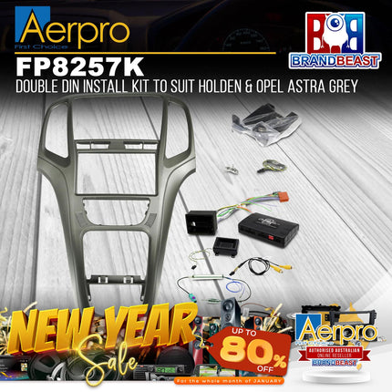 Aerpro FP8257K Double DIN Facia Kit Suit Holden Astra PJ & Opel Astra AS - Grey