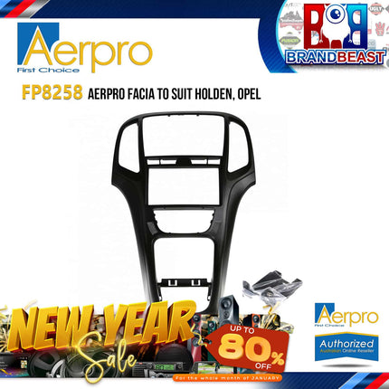 Aerpro FP8258 2-DIN Facia Kit Holden/Opel Astra Black