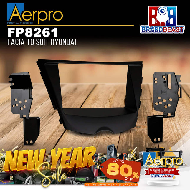 Aerpro FP8261 2-DIN Facia Kit Suit Hyundai Veloster 2011-On (Matte Black)