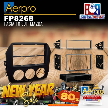 Aerpro Fp8268 Facia To Suit Mazda