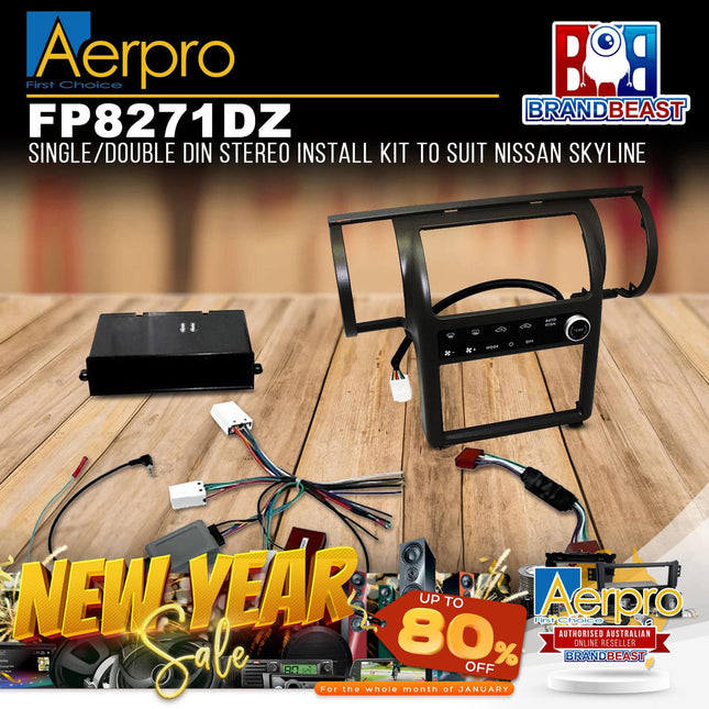 Aerpro FP8271DZ Single/Double DIN Install Kit Suit Nissan Skyline V35 350GT