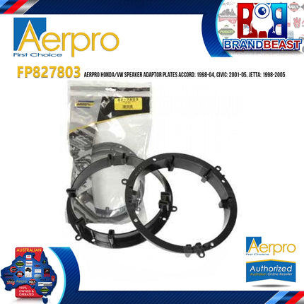 Aerpro FP827803 Honda/VW Speaker Adaptor Plates Accord: 1998-04, Civic: 2001-05