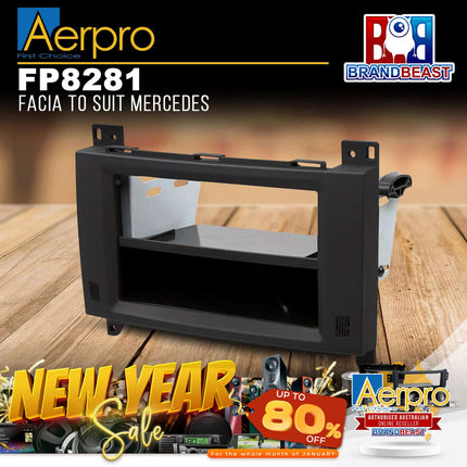 Aerpro FP8281 Single/Double DIN Facia Kit Suit Mercedes A-Class/B-Class/Vito