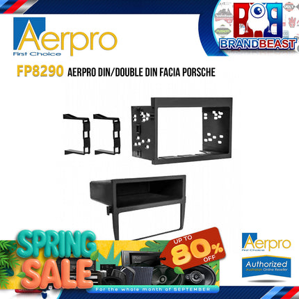 Aerpro FP8290 Single/Double DIN Black Facia Kit Suit Porsche 911/Boxster