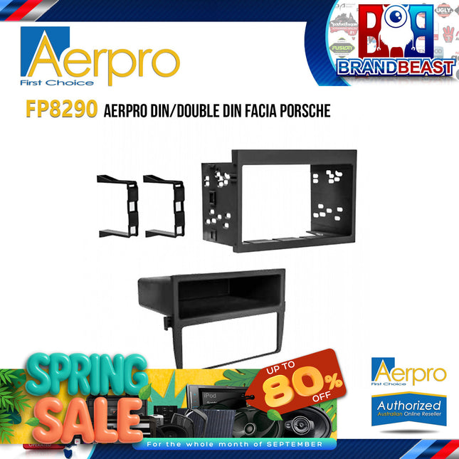 Aerpro FP8290 Single/Double DIN Black Facia Kit Suit Porsche 911/Boxster