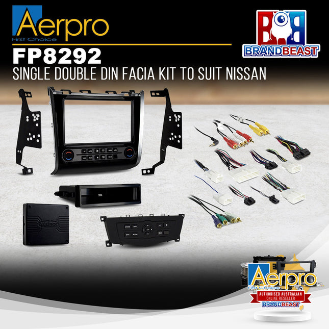 Aerpro FP8292 Single Double Din Facia Kit to Suit Nissan