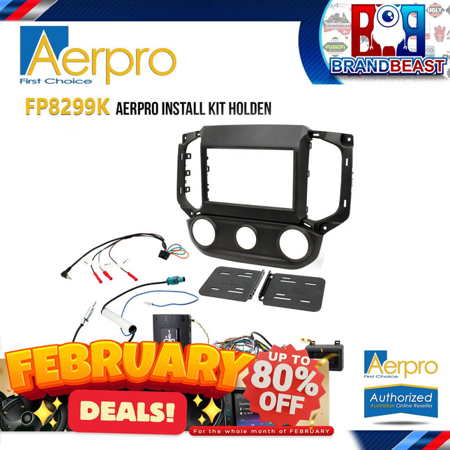 Aerpro FP8299K Double DIN Black Install Kit Suit Holden Colorado/Trailblazer LT