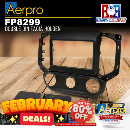 Aerpro FP8299 Double DIN Black Facia Kit Suit Holden Colorado/Trailblazer