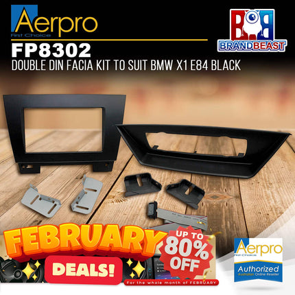 Aerpro FP8302 Double Din Facia Kit to Suit BMW X1 2010-2015 E84