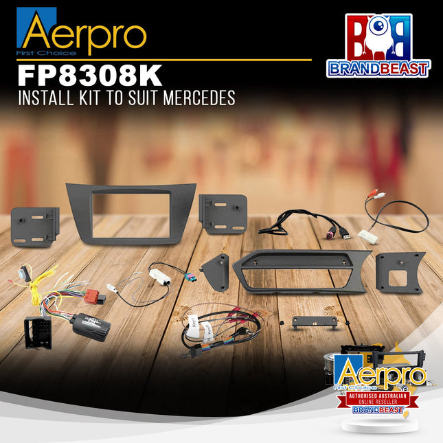 Aerpro FP8308K 2-DIN Install Kit to Suit Mercedes C-Class W204