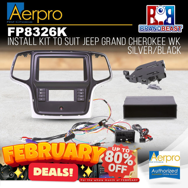 Aerpro FP8326K Jeep Grand Cherokee 2014 ‚Äì WK Double DIN Install Kit