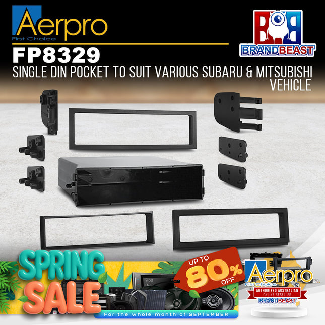 Aerpro FP8329 Single DIN Pocket Suit Subaru/Mitsubishi