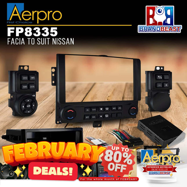 Aerpro FP8335 Single/Double DIN Facia Kit to Suit Nissan