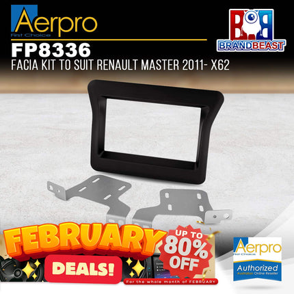 Aerpro FP8336 Facia Kit to Suit Renault Master 2011- X62