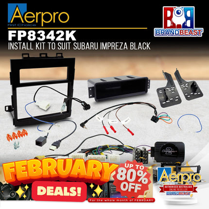 Aerpro FP8342K Install Kit to Suit Subaru Impreza