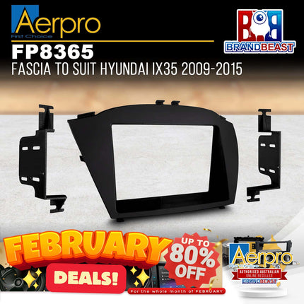 Aerpro FP8365 Double DIN Facia Kit Suit Hyundai iX35 2013-2015 Series 2 NAV