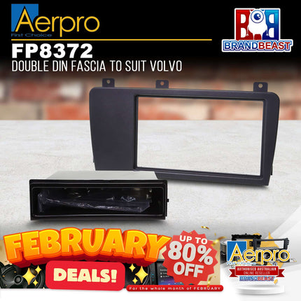 Aerpro FP8372 Single/Double DIN Black Facia Kit Suit Volvo S60 & XC70