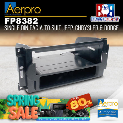 Aerpro FP8382 Single DIN Facia to Suit Chrysler/Jeep/Dodge