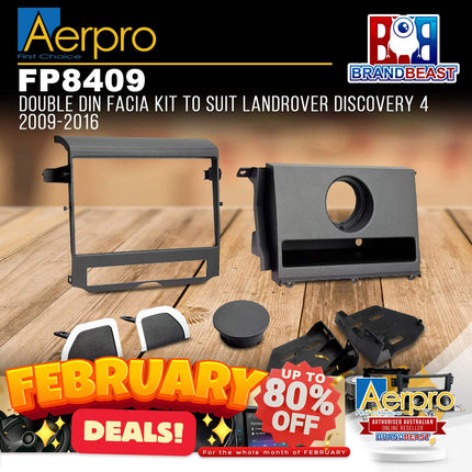 Aerpro FP8409 Double DIN Facia Kit to Suit Landrover Discovery 4 2009-2016