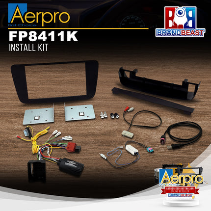 Aerpro FP8411K Install Kit to Suit Mercedes A-Class W176 Black