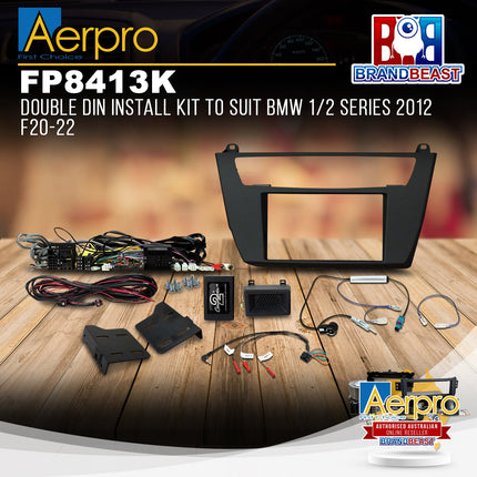 Aerpro FP8413K Double DIN Install Kit to Suit BMW 1/2 Series 2012 F20-22