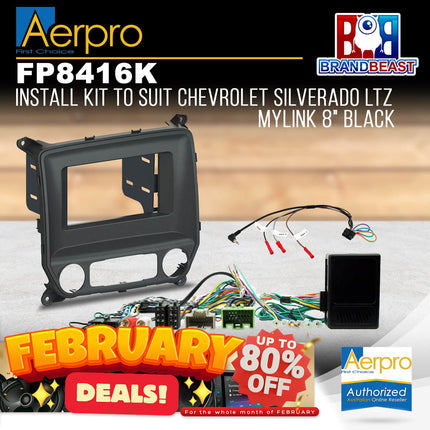 Aerpro FP8416K 2-Din Install Kit to Suit Chevrolet Silverado 2014-On