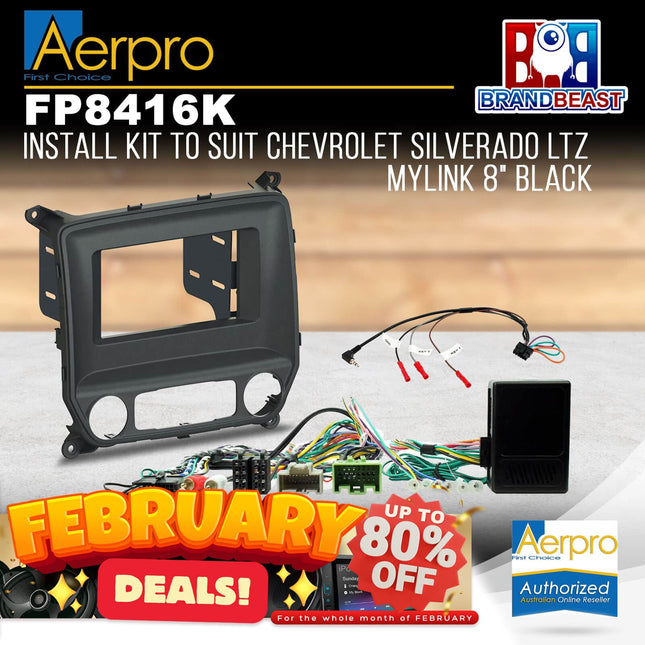 Aerpro FP8416K 2-Din Install Kit to Suit Chevrolet Silverado 2014-On