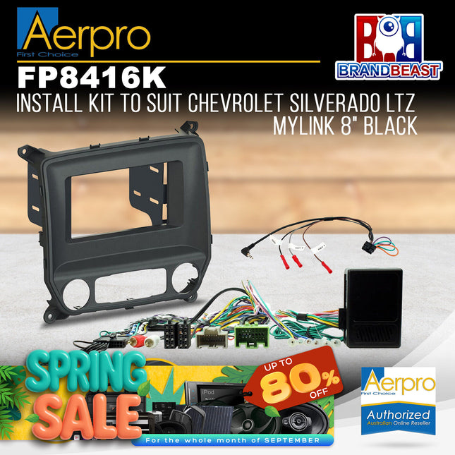 Aerpro FP8416K 2-Din Install Kit to Suit Chevrolet Silverado 2014-On