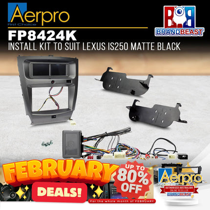 Aerpro FP8424K Double DIN Install Kit to Suit Lexus IS250 2006-2013