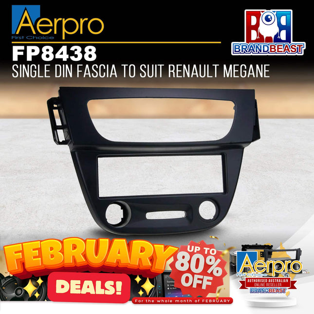 Aerpro FP8438 Single DIN Facia to Suit Renault Megane