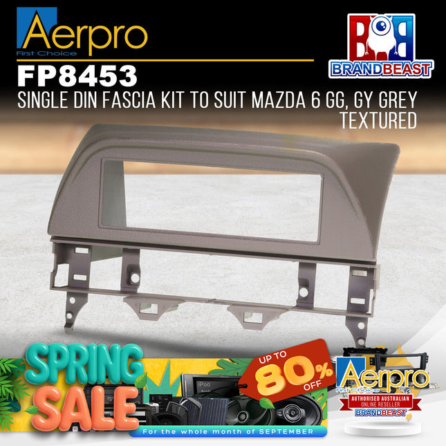 Aerpro FP8453 Single DIN Facia Kit Suit Mazda 6 GG/GY - Grey Textured