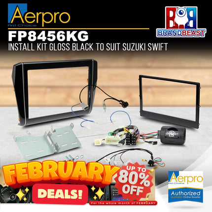 Aerpro FP8456KG Install Kit Suit Suzuki Swift 2017 - Gloss Black